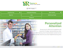 Tablet Screenshot of pharmalife.com